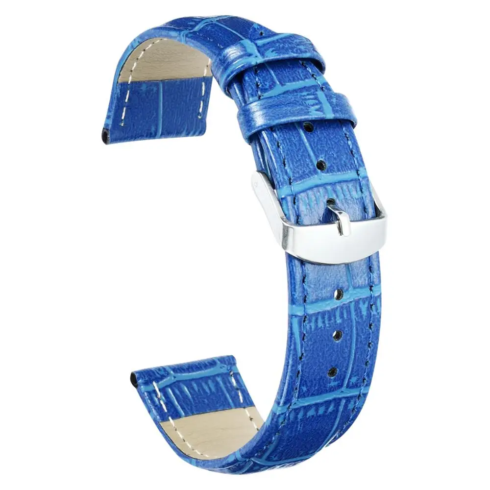 Ремешок DOM из искусственной кожи унисекс для наручных часов белый браслет с