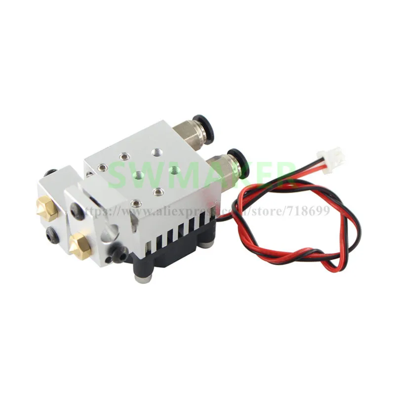 Многоэкструзионный комплект Hotend Chimera V6 одноголовочный экструдер hotend 0 4 мм сопла 1