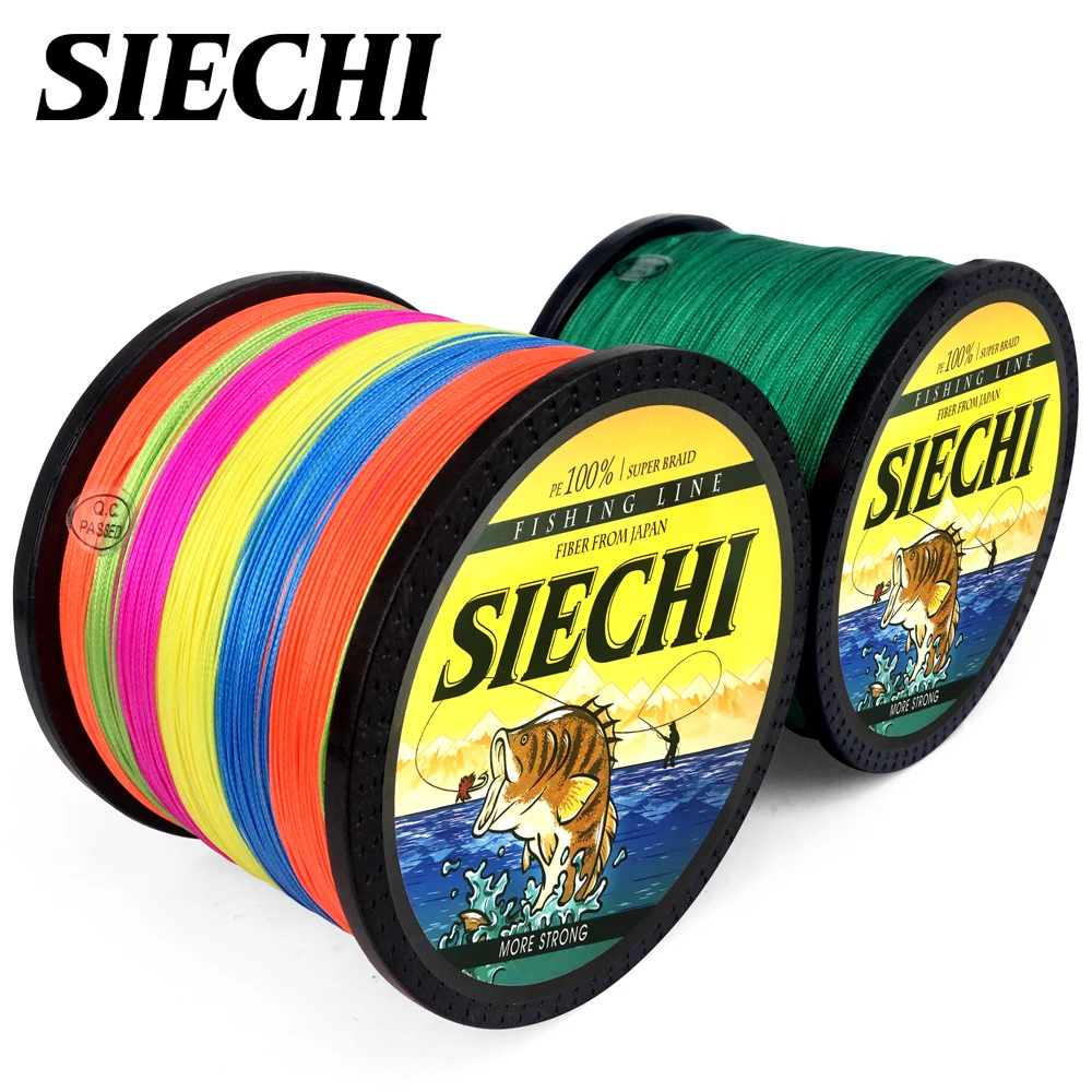 

SIECHI Free shipping 100% Super Power 1000M PE Braid Fishing Line Sea Carp Fishing Braided fishing line 5 colors Pesca