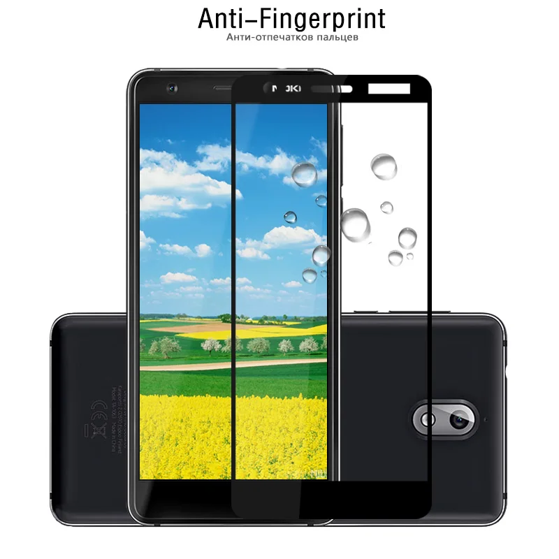 Полное покрытие закаленное стекло для Nokia 3 1 защитный чехол 2018 TA-1063 TA-1057 Передняя