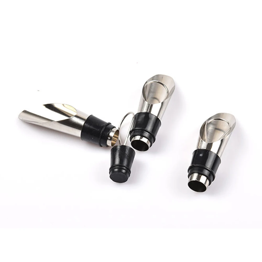2 шт кухонный бар Питьевая бутылка вина Pourer Pour Spout Stopper Drop Stop 2в1 комбо|Открывалки и