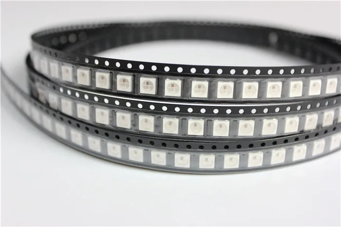 Светодиодный чип WS2812B (4 контакта) 10 ~ 1000 шт. 5050 RGB SMD белый версия WS2812 индивидуально