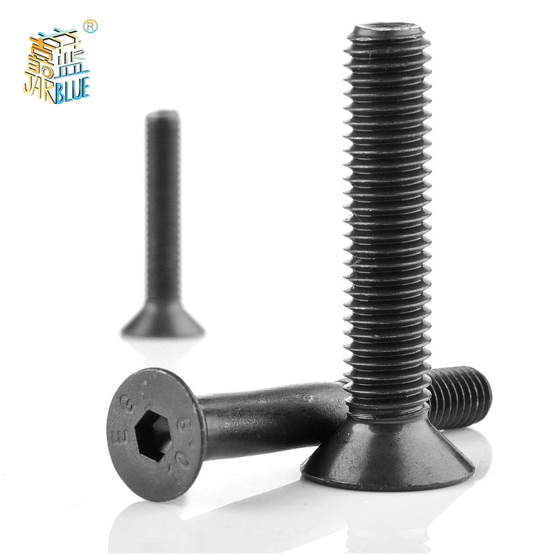 Stainless Steel 304 or Black M2-M6 Hex Socket Flat Countersunk Head Screw with Allen Key Head, sold in quantities of 5-50, Din7991 compliant image 2