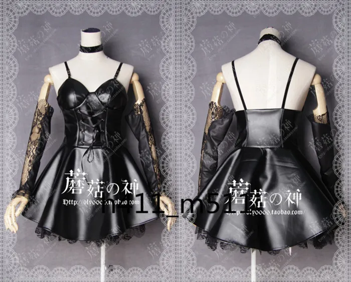 Полный комплект аниме death Note Misa Amane платье из искусственной кожи для Хэллоуина