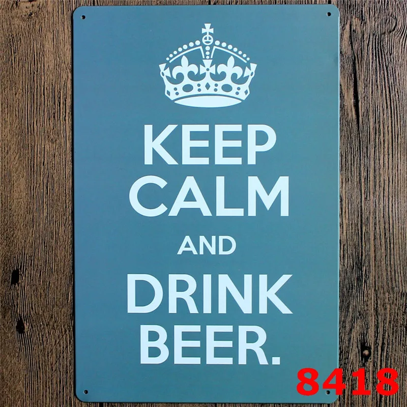 Keep Calm And Drink Beer Водка Виски металлические знаки мы можем сделать это ретро постер