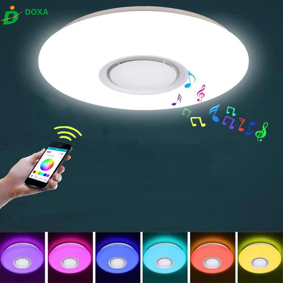 RGB Bluetooth светодиодные музыкальные потолочные светильники приложение