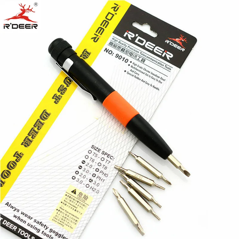 Отвертка RDEER 7 в 1 Набор отверток Phillips/Hex/Torx отвертка для Iphone магнитная CR V