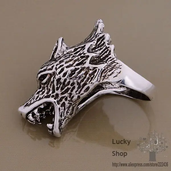 AR684 кольцо из серебра 925 пробы модные ювелирные изделия голова Волка/cihakzoa gfzaoxga |