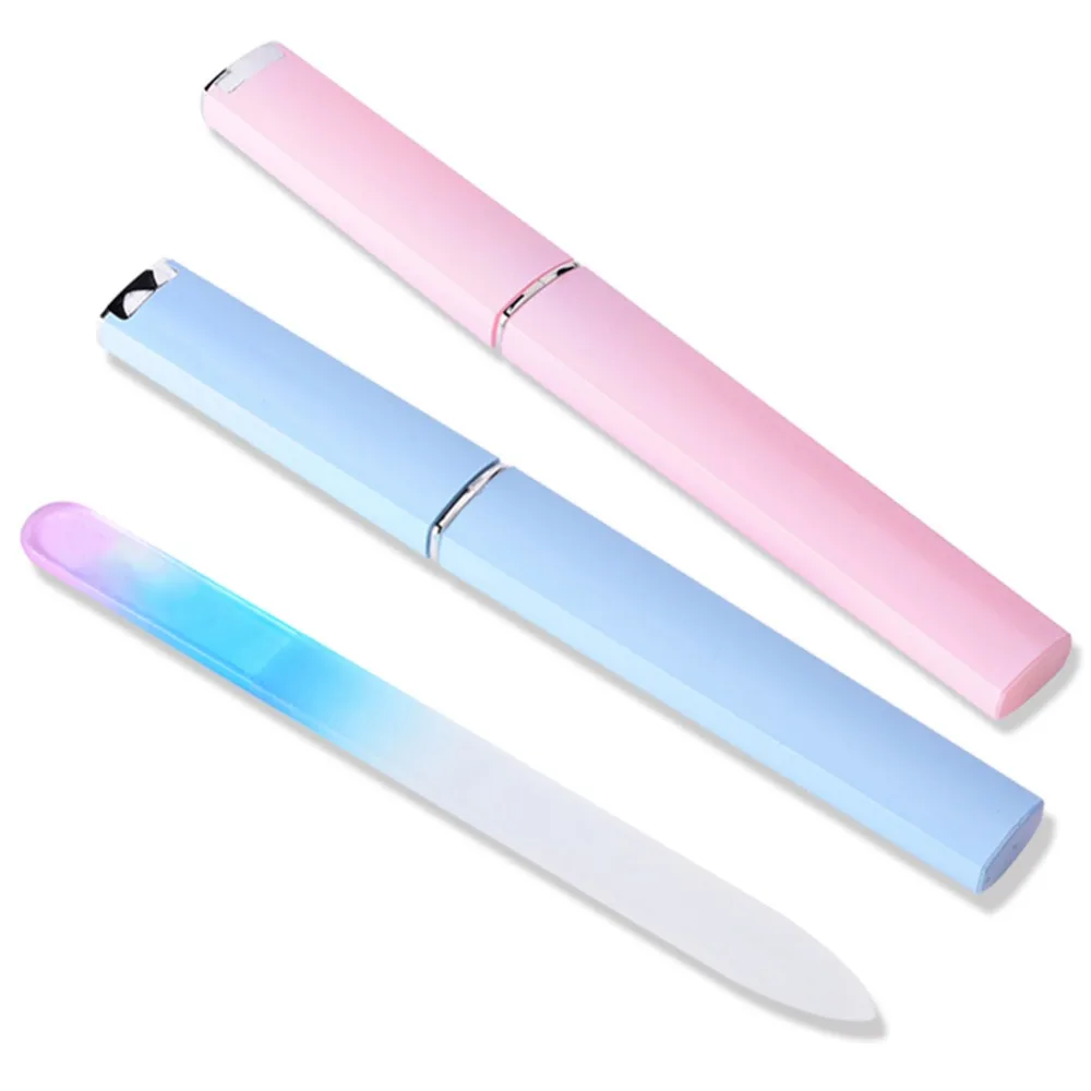 Professional Crystal Glass Nail Files Buffer Manicure Sanding Block Device Pedicure Art Decorations Tool #288169 | Красота и здоровье