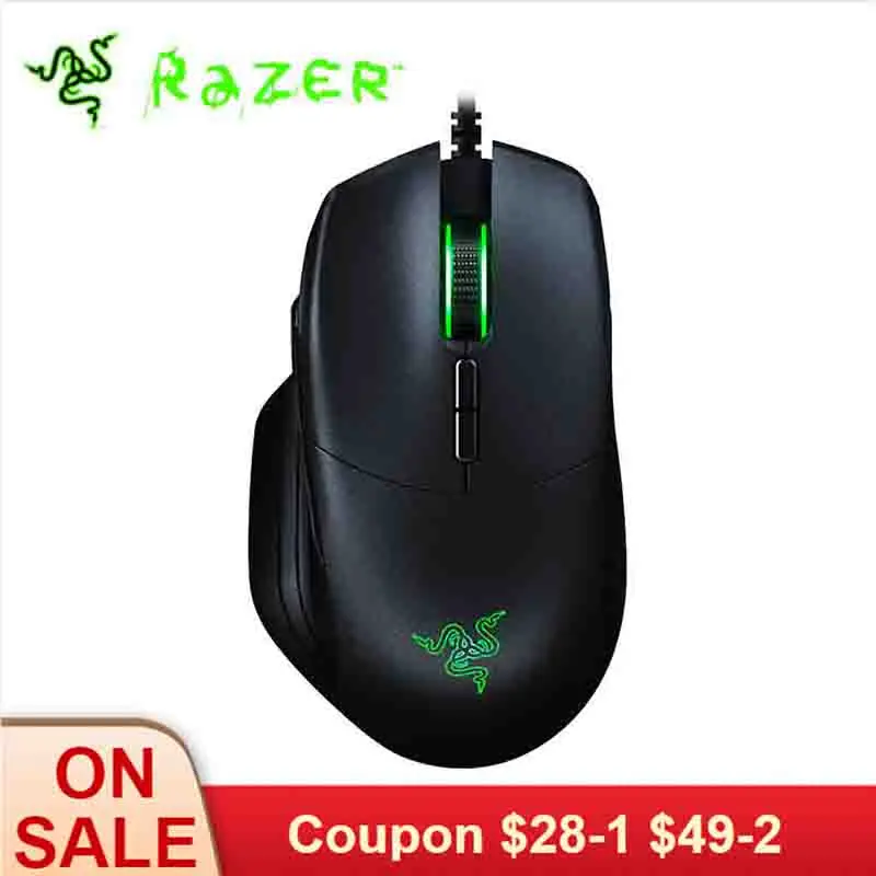 Razer Basilisk Эфирная Проводная RGB игровая мышь 6400 dpi оптический сенсор 8 программируемых кнопок эргономичный дизайн