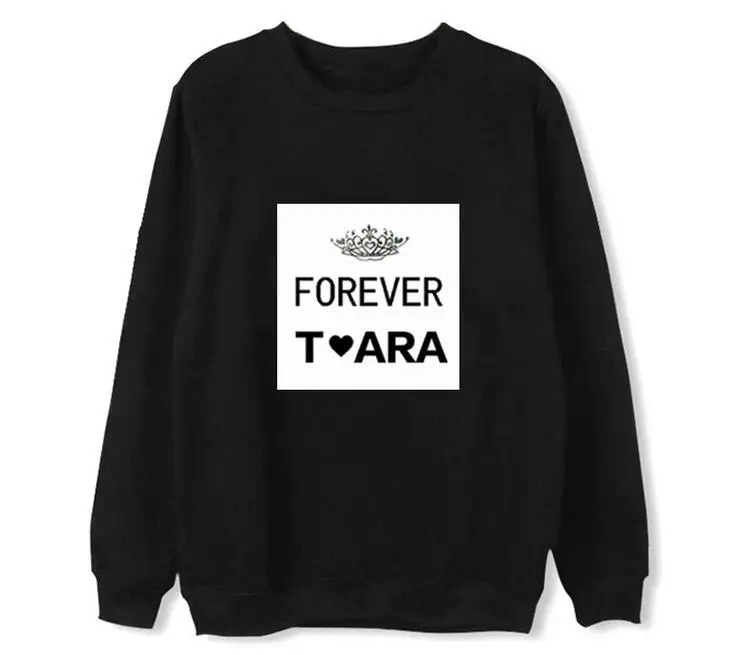 T ara concert same tara forever пуловер с принтом и круглым вырезом тонкая толстовка плюс