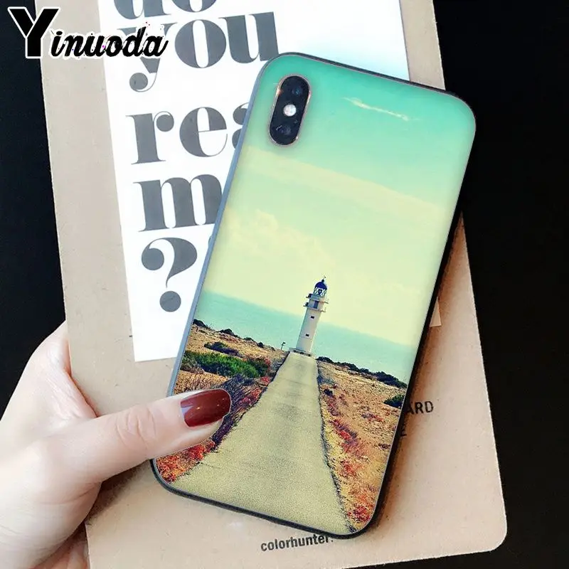A15 Yinuoda Маяк черный ТПУ Мягкий силиконовый чехол для телефона для iPhone 8 7 6 6S Plus 5 5S SE XR X XS MAX Coque Shell - Цвет: A15