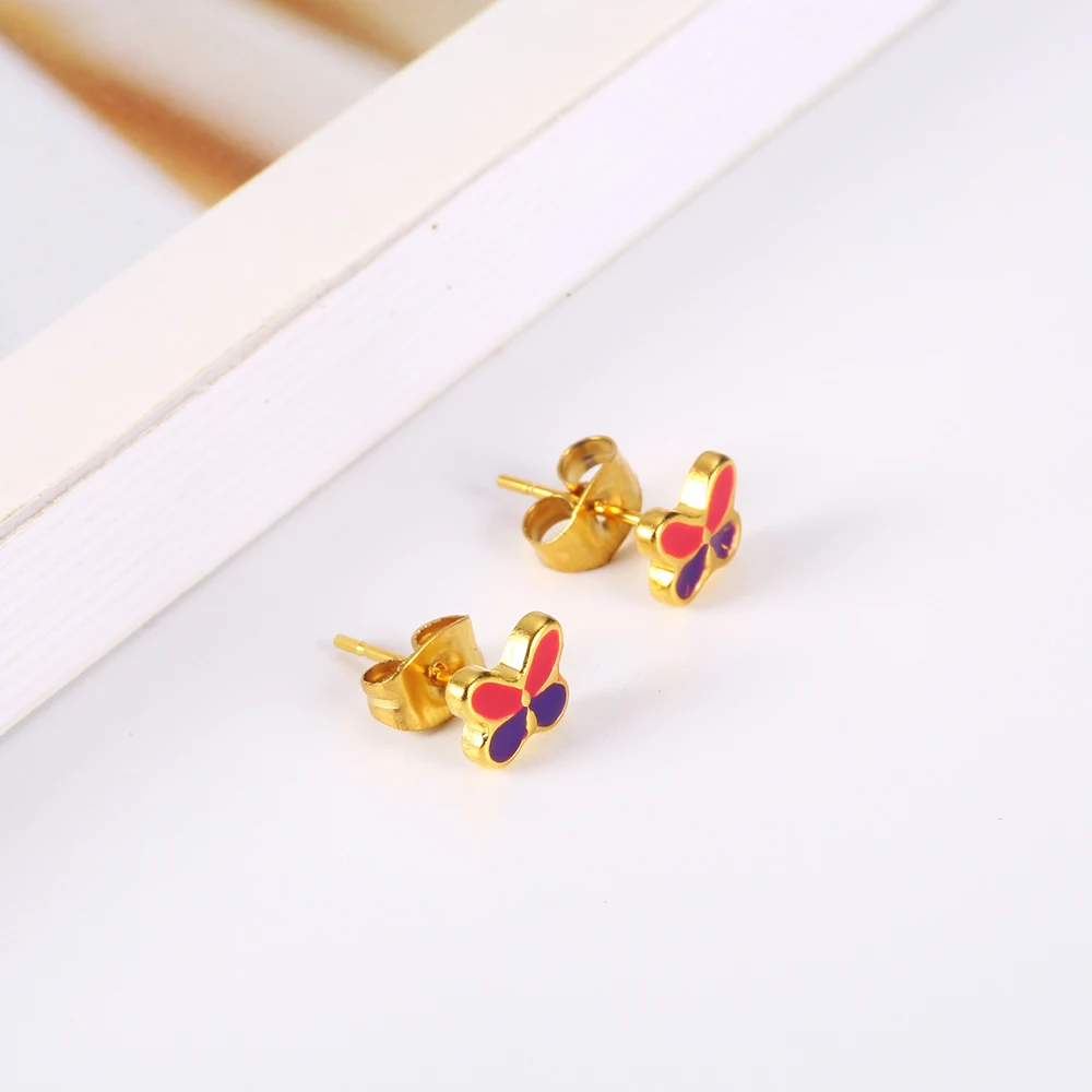 Ювелирные изделия OUFEI из нержавеющей стали женские серьги-гвоздики модные