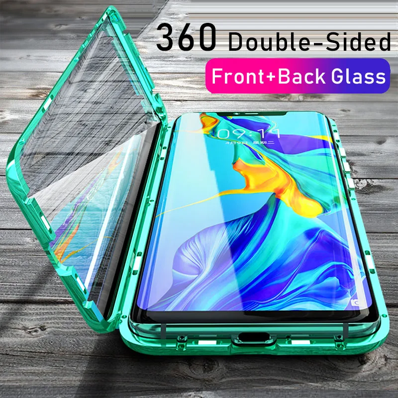 Магнитный чехол с полной защитой 360 градусов для Huawei Honor 20 Pro Maimang 8 задняя крышка P20