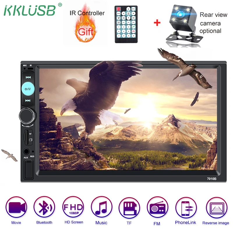 Автомагнитола 7010b 2 Din 7 &quotHd сенсорный экран 2din автомобильный мультимедийный
