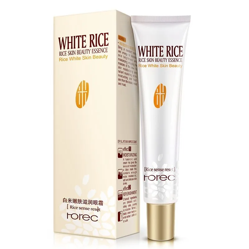 20ml Rorec White Rice Eye Cream Lifting Anti Wrinkles Drops Remover Dark Circles Aging Puffiness Gel Care |