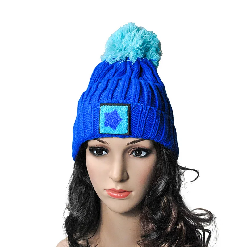 

Newly Women Star Knitted Hat Winter Soft Warm Beanie Cap for Fall Winter DO99