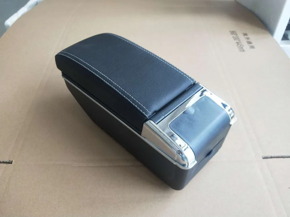 For Renault Sandero Armrest Box Sandero1-2 Universal Car Central Armrest Storage Box cup holder ashtray modification accessories