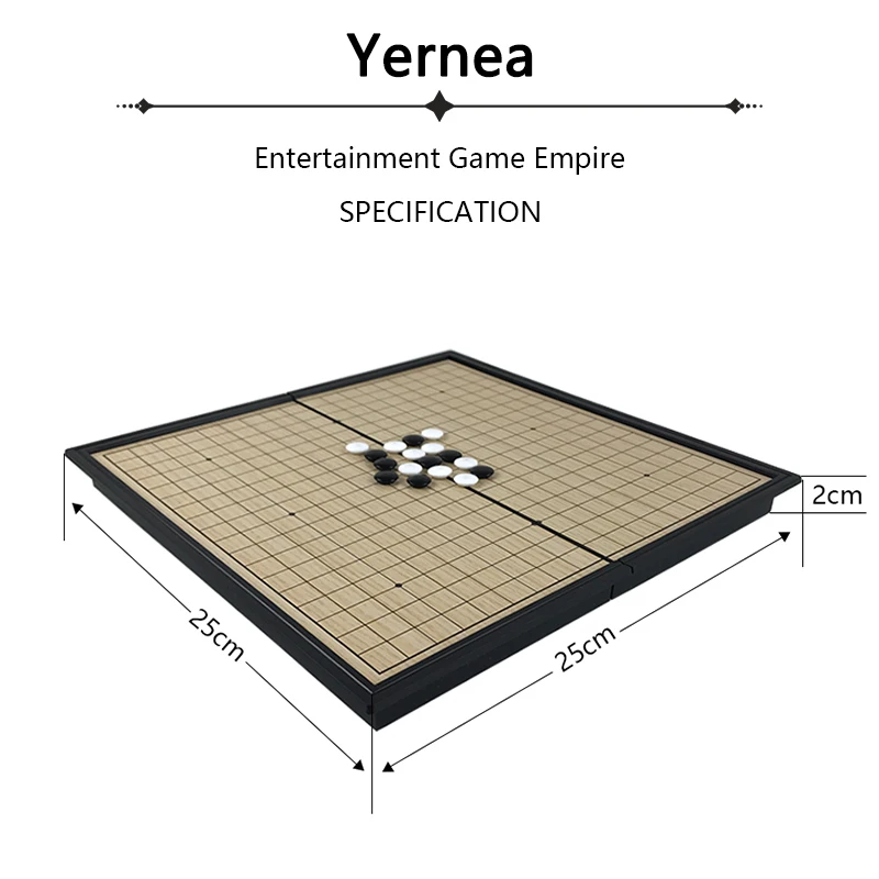 Yernea китайская старая настольная игра Weiqi шашки складной стол Магнитный Go шахматы набор Магнитная шахматная игра игрушка Подарки пластиковая Go игра
