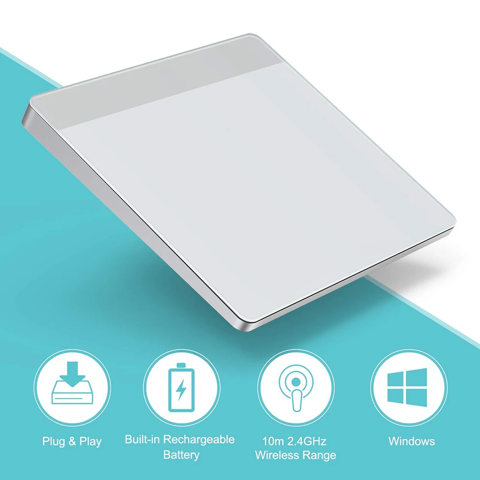 SeenDa 2 4 ГГц беспроводной тачпад Plug and Play перезаряжаемый трекпад для ноутбука ПК