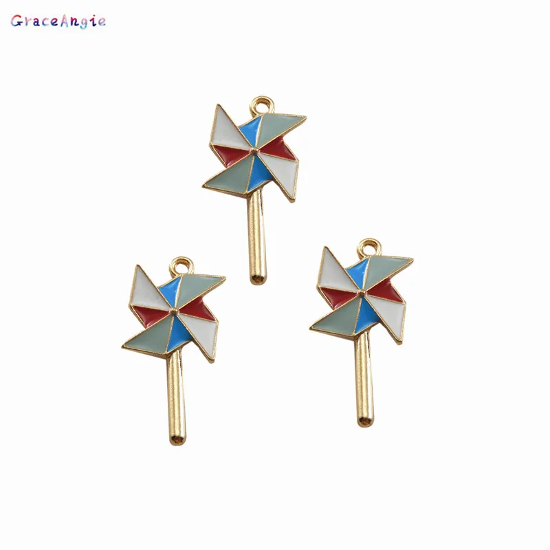 8 шт. подвеска в виде ветряной мельницы|pendant diy|handmade metalenamel diy |