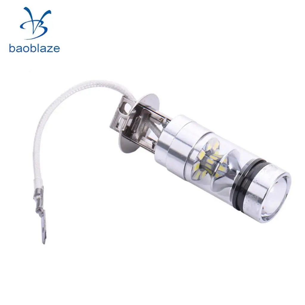 2pcs H3 8000K 100W High Power LED Foglights Daytime Running Bulbs Ice Blue | Лампы и освещение