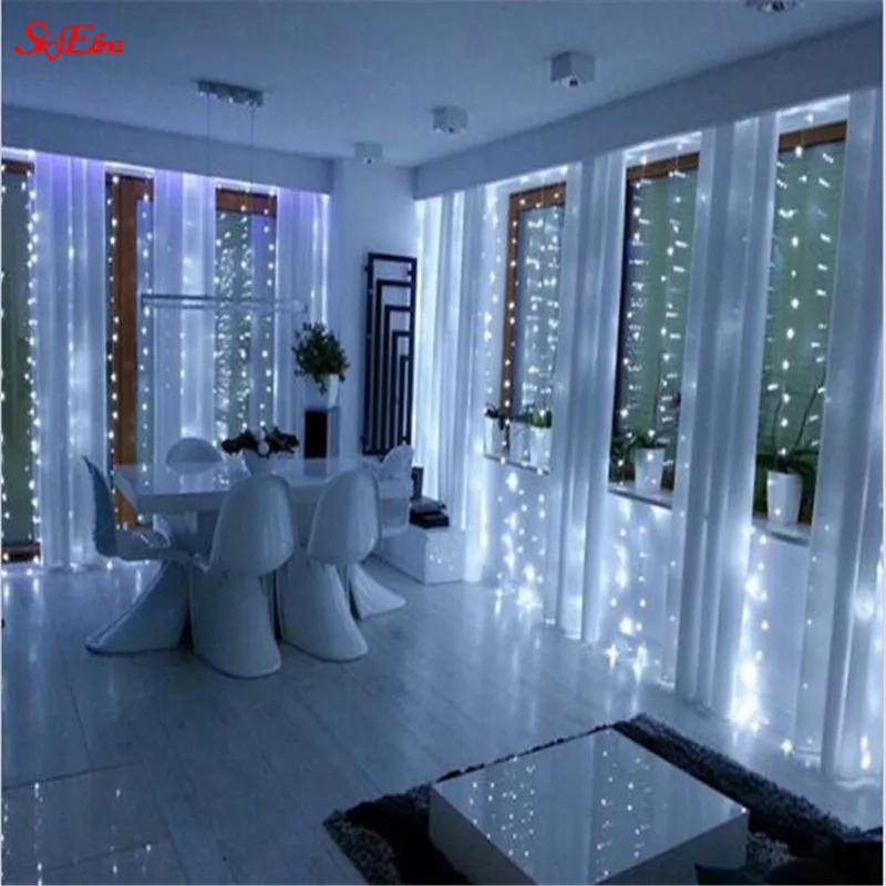 6M/40LED Star Fairy Garland String Lights Novelty For New Year Christmas Wedding Home Indoor Decoration Holiday Light 5zMM255 | Дом и сад