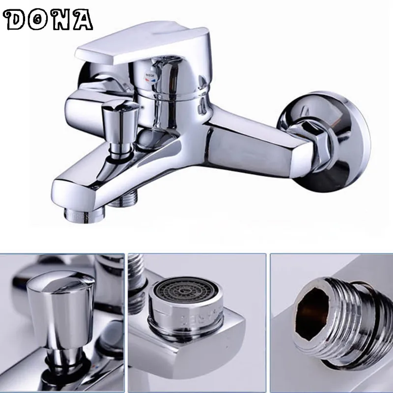 

In-wall mounted bathroom shower mixer tap with single lever bathroom shower faucet DONA3010