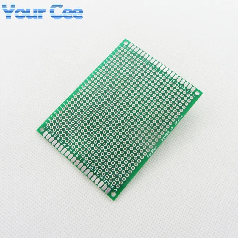 5 шт. 6X8 см 6*8 см двухсторонний Прототип pcb Универсальный Макет для Arduino 2,54 мм стекло волокно практика DIY комплект Луженая HASL