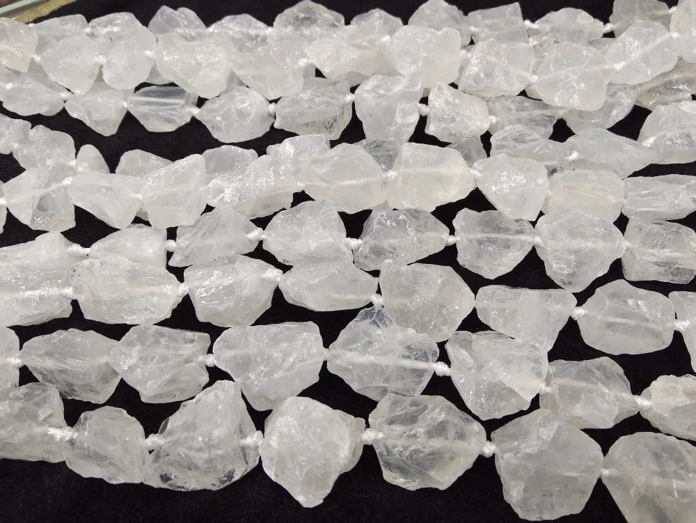 17 дюймов матовый кварцевый кристалл грубые самородки свободной формы Рок