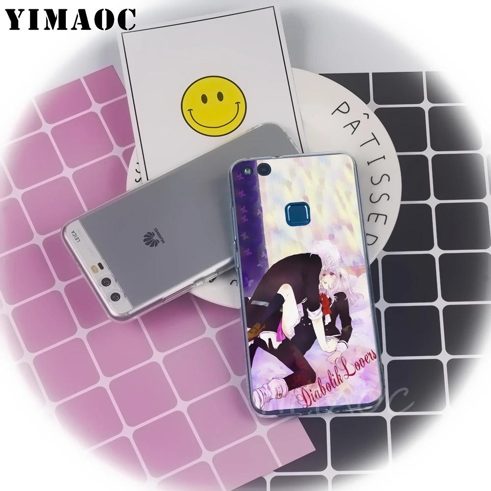 Мягкий чехол YIMAOC DIABOLIK LOVERS для Huawei P8 P9 P10 P20 P30 Lite Pro P smart 2019 |