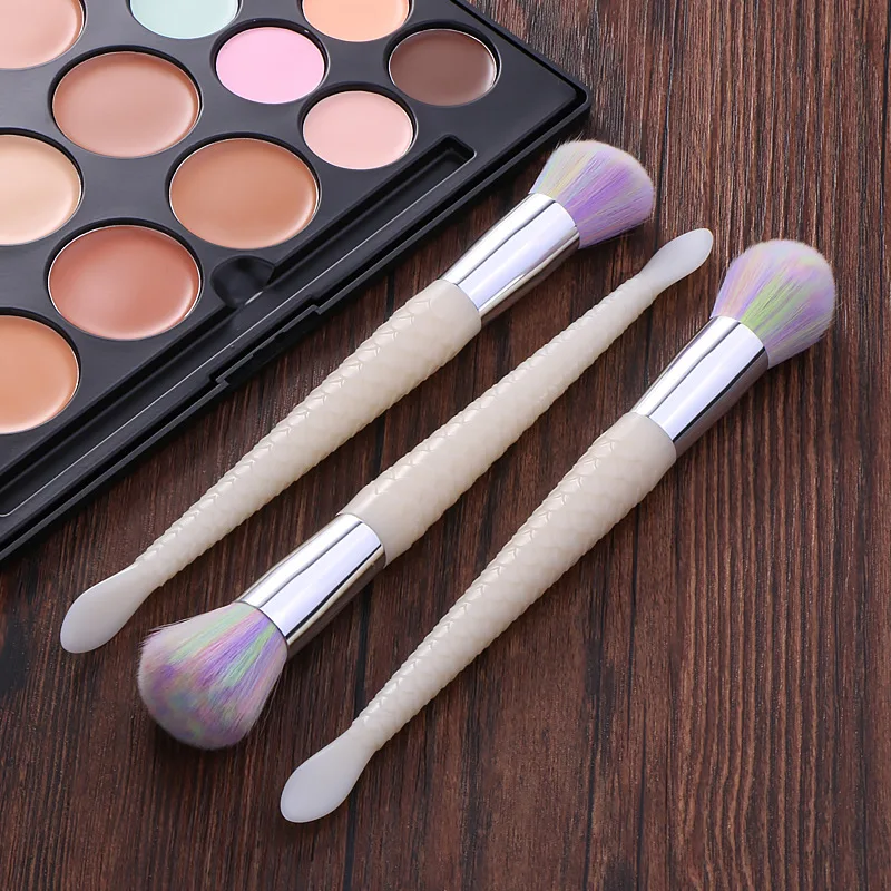 10 шт./компл. кисти для макияжа русалка набор шт. Профессиональная Кисть Набор