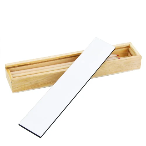 4 шт./лот сублимационный чистый пенал MDF ручной работы деревянный для ручек