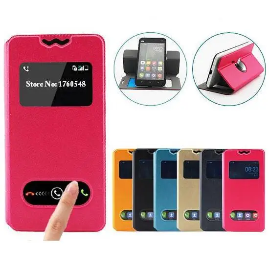 Alcatel One Touch Idol 2 Mini L Case Universally Flip PU Leather Phone Cases for OT-6014X 6014X | Мобильные телефоны и