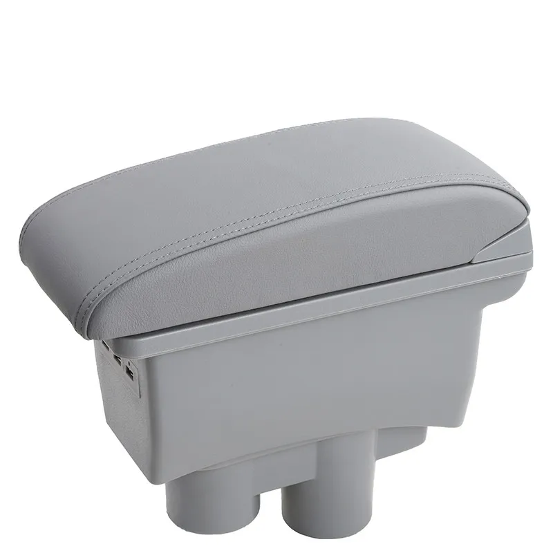 gray Для Citroen C-Elysee peugeot 301 подлокотник коробка для хранения с интерфейсом USB - Название цвета: gray
