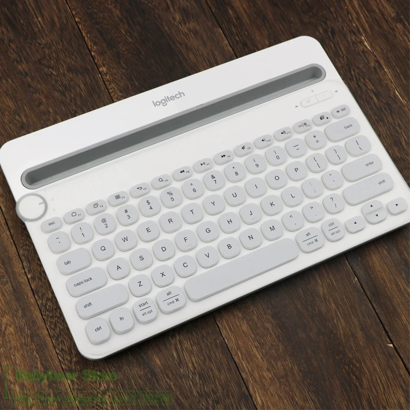 Для logitech K480 Bluetooth многофункциональная клавиатура силиконовая Пылезащитная Беспроводная настольная клавиатура защитная пленка Пылезащитная пленка - Цвет: silver