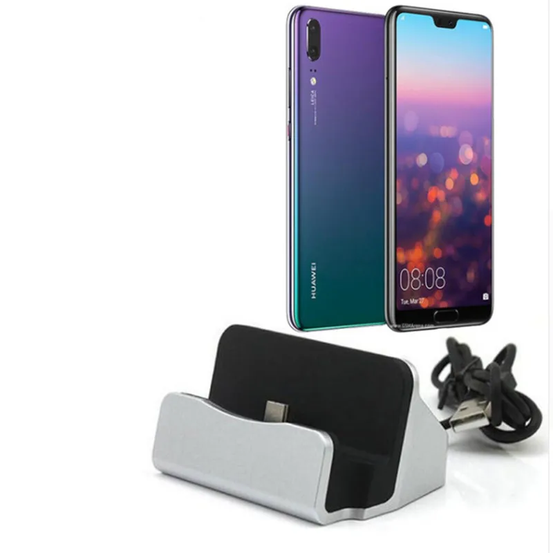 For Huawei P20 Desktop Data Sync Type-C USB Cable Dock Charger Station Pro Charging Adapter | Мобильные телефоны и