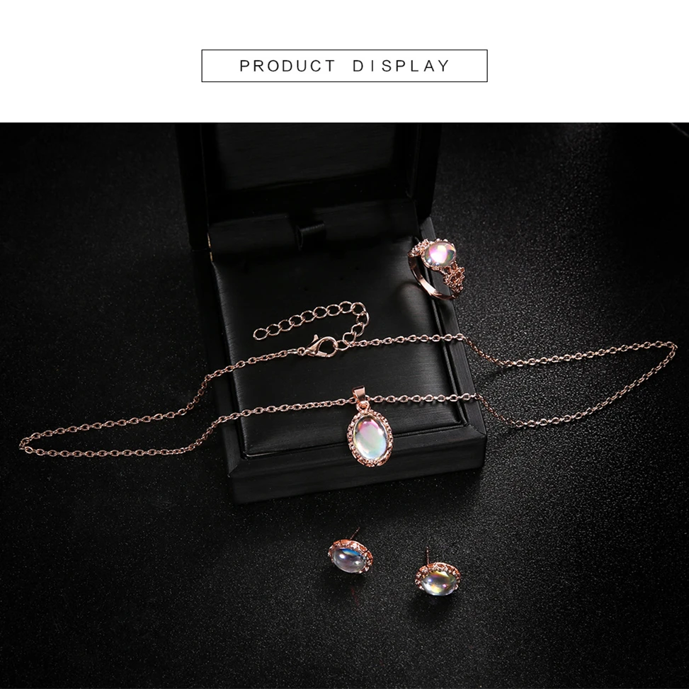 DoreenBeads NE + EA комплект романтических ювелирных украшений ожерелье и серьги цепочка