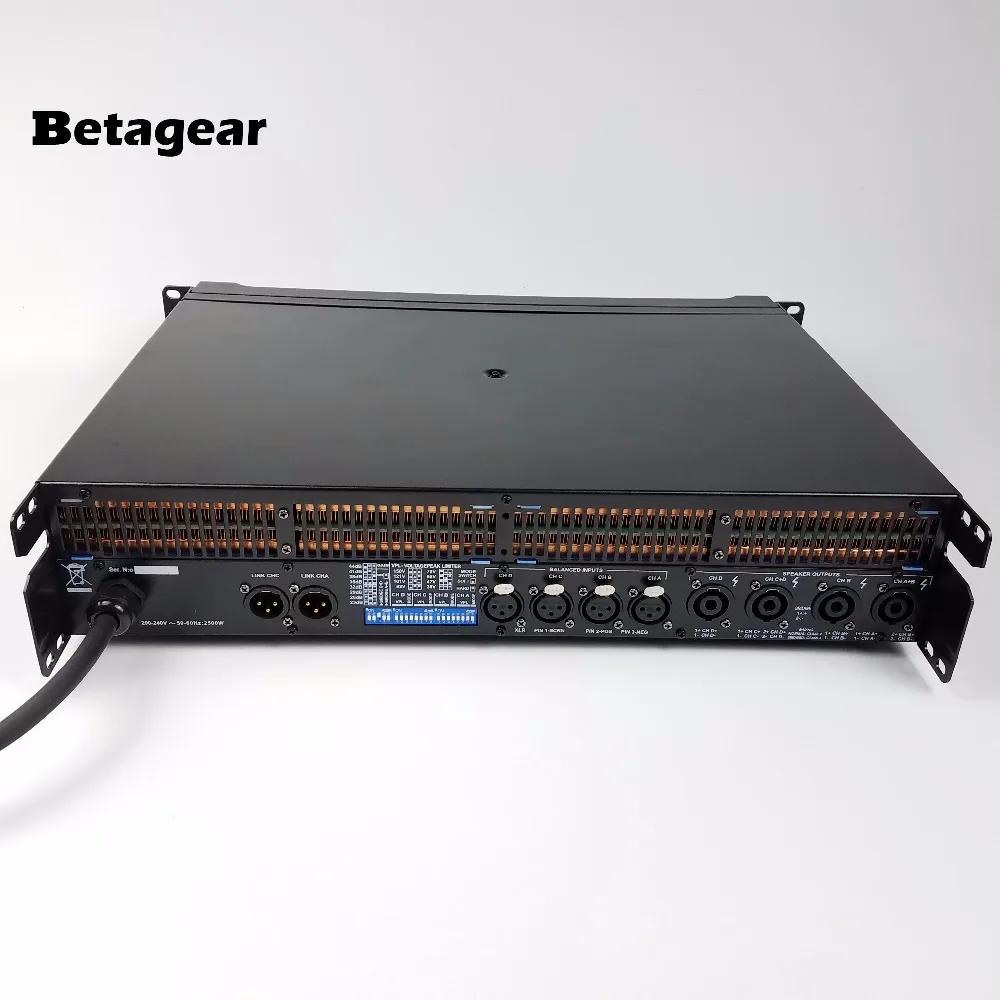 Betagear Lab BT10000q аудио усилитель линейный массив Ампер сабвуфер усилитель мощности 10000q gruppen профессиональный усилитель 2500 Вт* 4
