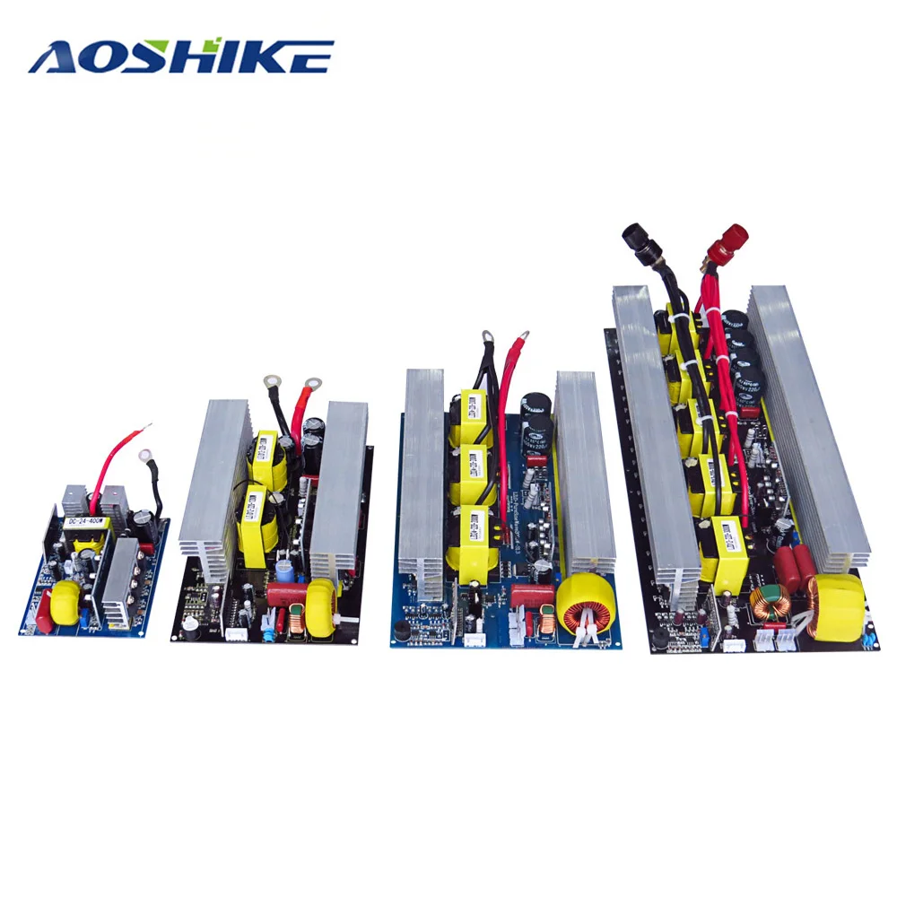 AOSHIKE 1 шт. инверсор инвертор с чистым синусом плата питания инвертора DC 24V к