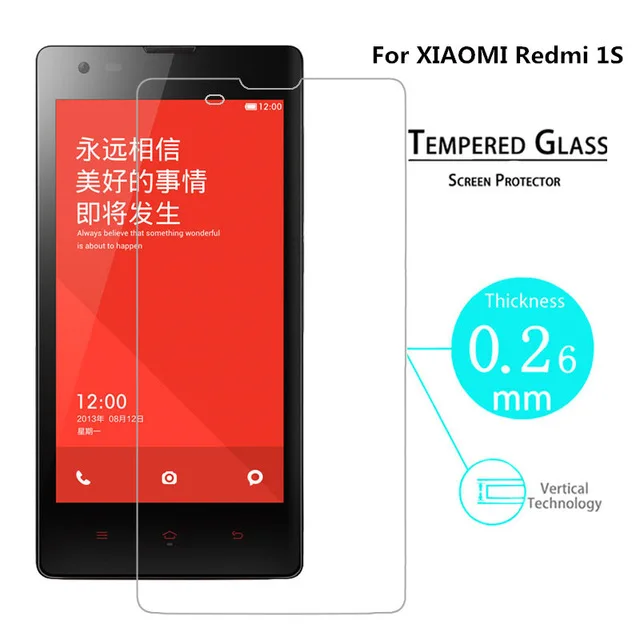 Взрывозащищенная защитная пленка для экрана Xiaomi Hongmi Redmi 1 s Red Rice HD закаленное