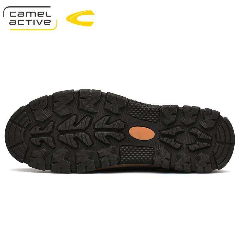 Мужские беговые кроссовки Camel Active удобные нескользящие из яловой кожи дышащие