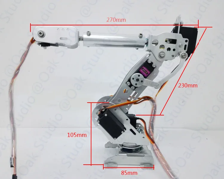 7 DOF Robot Arm A3 полностью металлический сервопривод с высоким крутящим моментом
