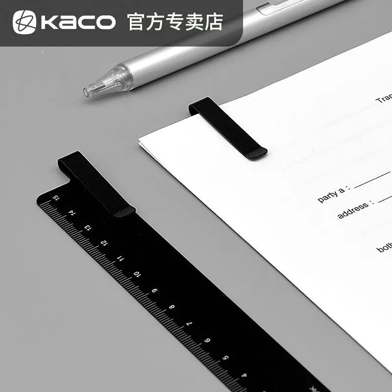 Металлическая Алюминиевая линейка Kaco K1406 15 см закладка многофункциональная