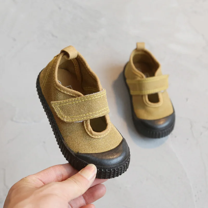 AILVYANG Spring Autumn Wash Old Retro Children Canvas Shoes Boys And Girls Students Casual Kids Hooks Sneakers 1-7Y | Детская одежда и