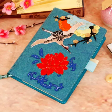 Фетровая Обложка для блокнота из нетканого материала в китайском стиле|Комплект