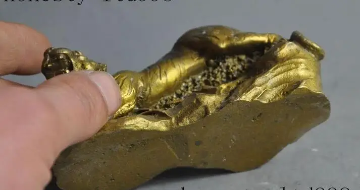 Китайская народная фэншуй латунная животная зверь рычание гнев Зодиак тигр