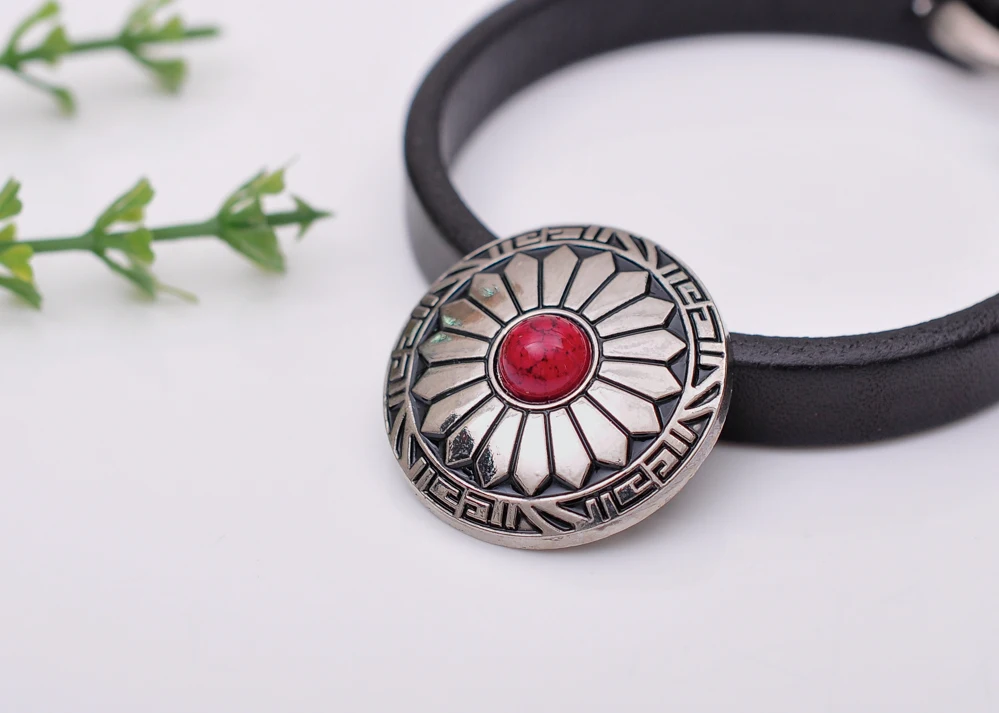 10X 30mm Southeast Sun Flower Turquoise Sewing Coat Closures Leathercraft Shank Button RED | Украшения и аксессуары