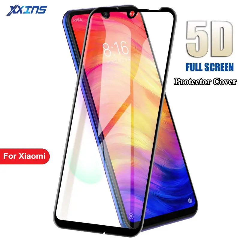Закаленное стекло для Xiaomi Redmi 7 5 Plus 6 6A note pro 4X mi 8 lite 9 se 6X A2 5X A1 5D полное покрытие