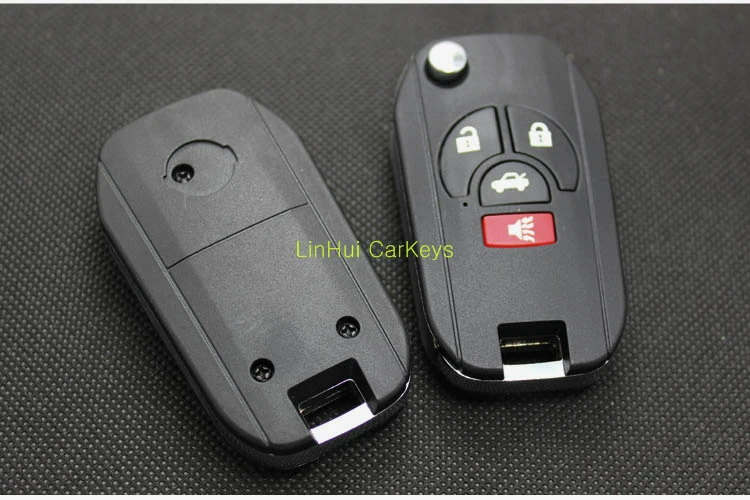 PINECONE для NISSAN Sunny March Tiida Sylphy 3+ 1 кнопки Uncut Blade модифицированный пульт дистанционного управления пустые ключи ABS корпус Латунное лезвие 1 шт